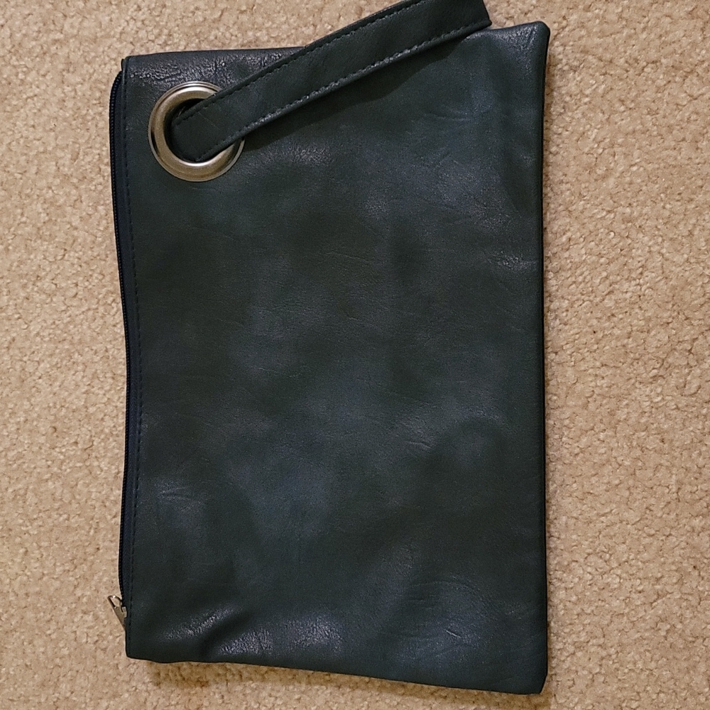 New BOUTIQUE Indigo Clutch Purse Fx Leather - Picture 4 of 7